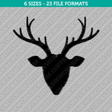 Reindeer Deer Head Embroidery Design - 6 Sizes - INSTANT DOWNLOAD 