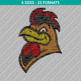 Rooster Machine Embroidery Design