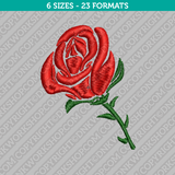 Rose Flower Embroidery Design