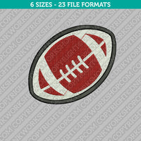 Rugby Ball American Football Embroidery Design