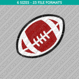 Rugby Ball American Football Embroidery Design