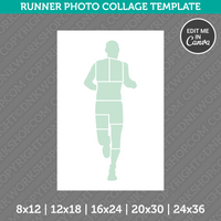 Runner Running Photo Collage Template Canva PDF