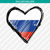 Russia Flag SVG Cut File Cricut Silhouette Cameo Clipart Png Eps Dxf