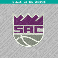 Sacramento Kings Machine Embroidery Design