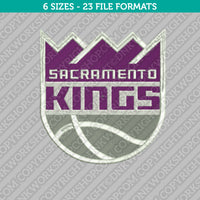 Sacramento Kings Logo Embroidery Design