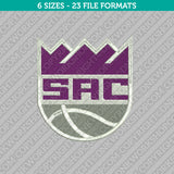 Sacramento Kings Machine Embroidery Design