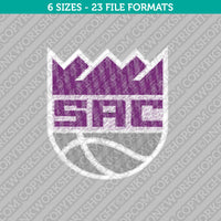 Sacramento Kings Machine Embroidery Design