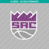 Sacramento Kings Machine Embroidery Design