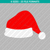 Santa Hat Embroidery Design - 6 Sizes - INSTANT DOWNLOAD 
