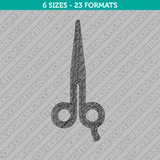 Scissors Embroidery Design - 6 Sizes