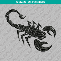 Scorpion Embroidery Design