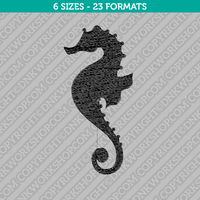 Seahorse Embroidery Design