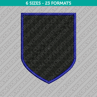 Shield Machine Embroidery Design