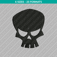 Skull Bone Embroidery Design