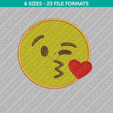 Smooch Kiss Emoji Machine Embroidery Design - 7 Sizes - INSTANT DOWNLOAD