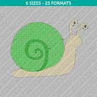 Snail Embroidery Design