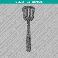 Spatula Embroidery Design