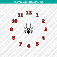 Spiderweb Spiderman Clock Face Template SVG Cut File Cricut Silhouette Cameo Clipart Png Eps Dxf Vector