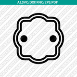 Square Frame Monogram SVG Vector Cricut Cut File Clipart Png Eps Dxf 