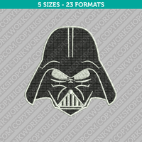 Star Wars Darth Vader Embroidery Design