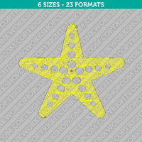 Starfish Sea Stars Embroidery Design