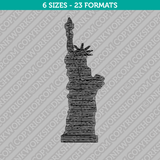 Statue of Liberty Machine Embroidery Design