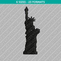 Statue of Liberty Machine Embroidery Design