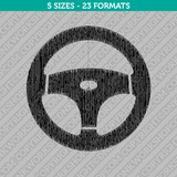 Steering Wheel Embroidery Design