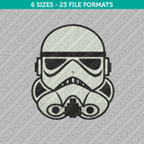 Stormtrooper Trooper Star Wars Embroidery Design - 6 Sizes - INSTANT DOWNLOAD 