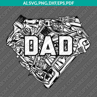 Super Dad Father’s Day SVG Cut File Vector Cricut Silhouette Cameo Clipart Png Dxf Eps