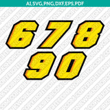 Supercross-Motocross-Racing-Nascar-Motorcycle-Car-Numbers-SVG-Vector-Silhouette-Cameo-Cricut-Cut-File-Png-Eps-Dxf
