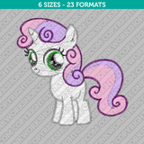 Sweetie Belle My Little Pony Embroidery Design