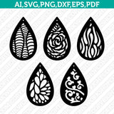 Teardrop-Earring-Template-Svg-Silhouette-Cameo-Vector-Cricut-Laser-Cut-File-Clipart-Png-Eps-Dxf