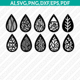Teardrop-Earring-Template-Svg-Silhouette-Cameo-Vector-Cricut-Laser-Cut-File-Clipart-Png-Eps-Dxf