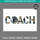 Tennisball Coach Photo Collage Template Canva PDF