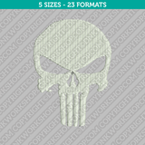 The Punisher Embroidery Design 