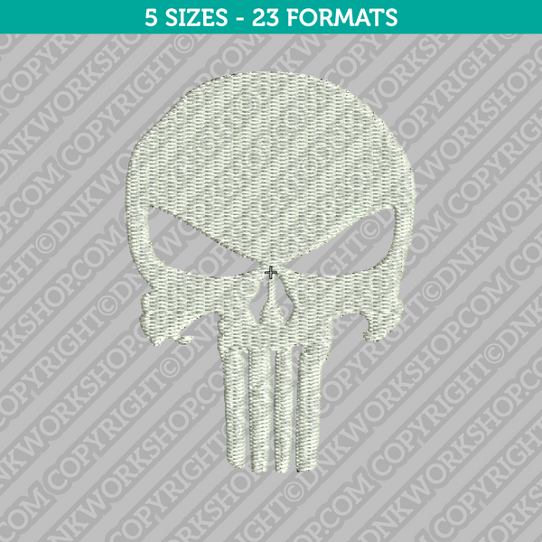 Punisher Patch Logo Skull Embroidered