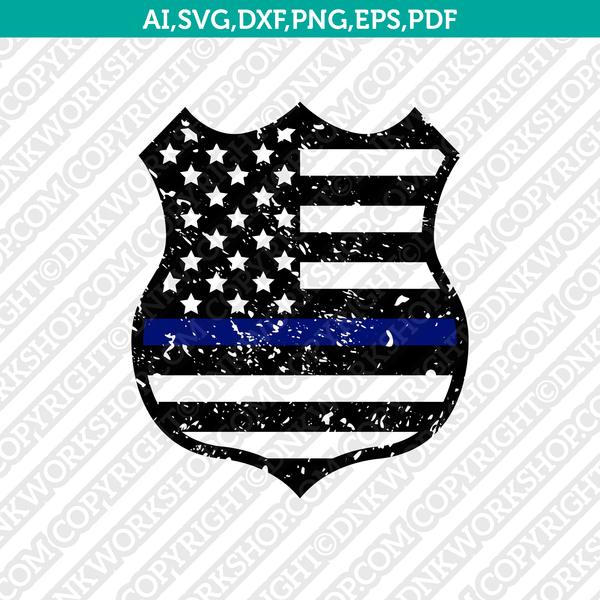 police badge silhouette