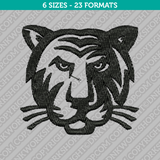 Tiger Head Embroidery Design