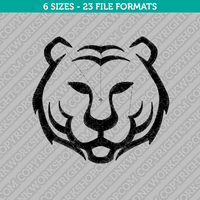 Tiger Head Embroidery Design - 6 Sizes - INSTANT DOWNLOAD 