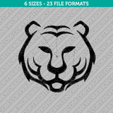 Tiger Head Embroidery Design - 6 Sizes - INSTANT DOWNLOAD 