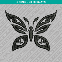 Tribal Butterfly Machine Embroidery Design