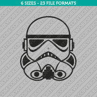 Trooper Stormtrooper Star Wars Embroidery Design - 6 Sizes - INSTANT DOWNLOAD 