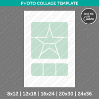 U.S Army Star Soldier Military Photo Collage Template Canva PDF