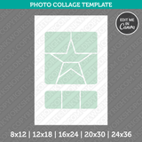 U.S Army Star Soldier Military Photo Collage Template Canva PDF