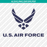 United States USA Air Force SVG Cut File Cricut Vector Sticker Decal Silhouette Cameo Dxf PNG Eps