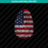 United States America USA It's In My DNA Fingerprint SVG Cricut Cut File Clipart Png Eps Dxf Vector