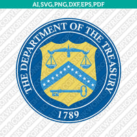 United States The Department of the Treasury SVG Cut File Vector Cricut Silhouette Cameo Clipart Png Dxf Eps