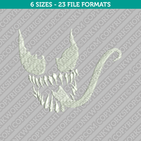 Venom Spiderman Embroidery Design - 6 Sizes - INSTANT DOWNLOAD 