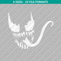 Venom Spiderman Embroidery Design - 6 Sizes - INSTANT DOWNLOAD 